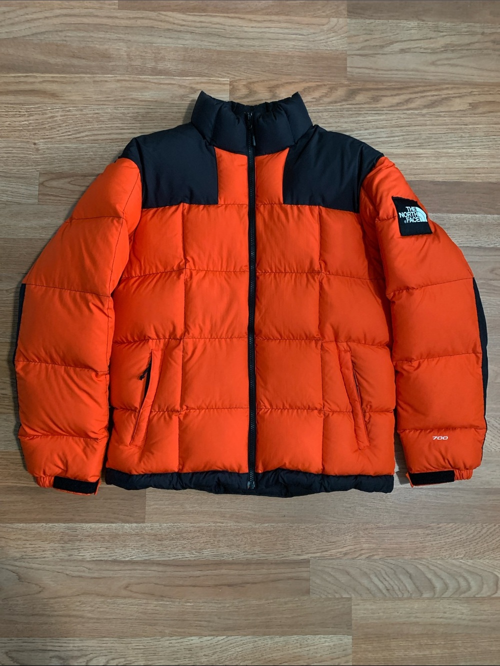 The North Face Orange and Black Down Puffer Jacket Men